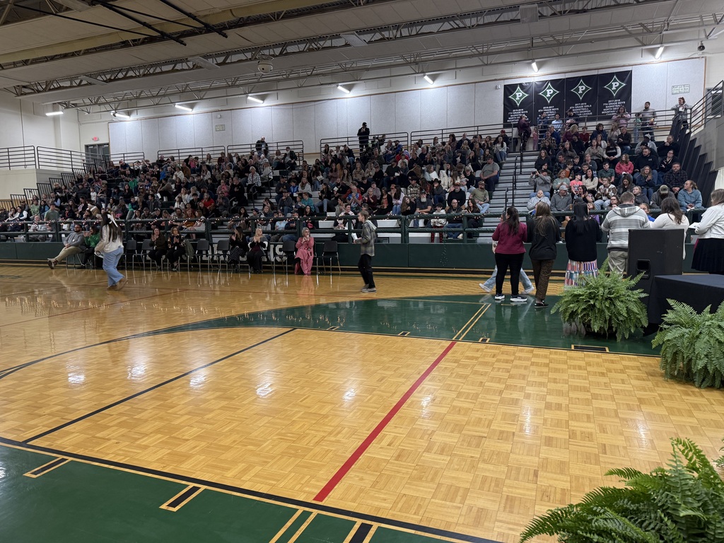 Audience in bleachers before ceremony