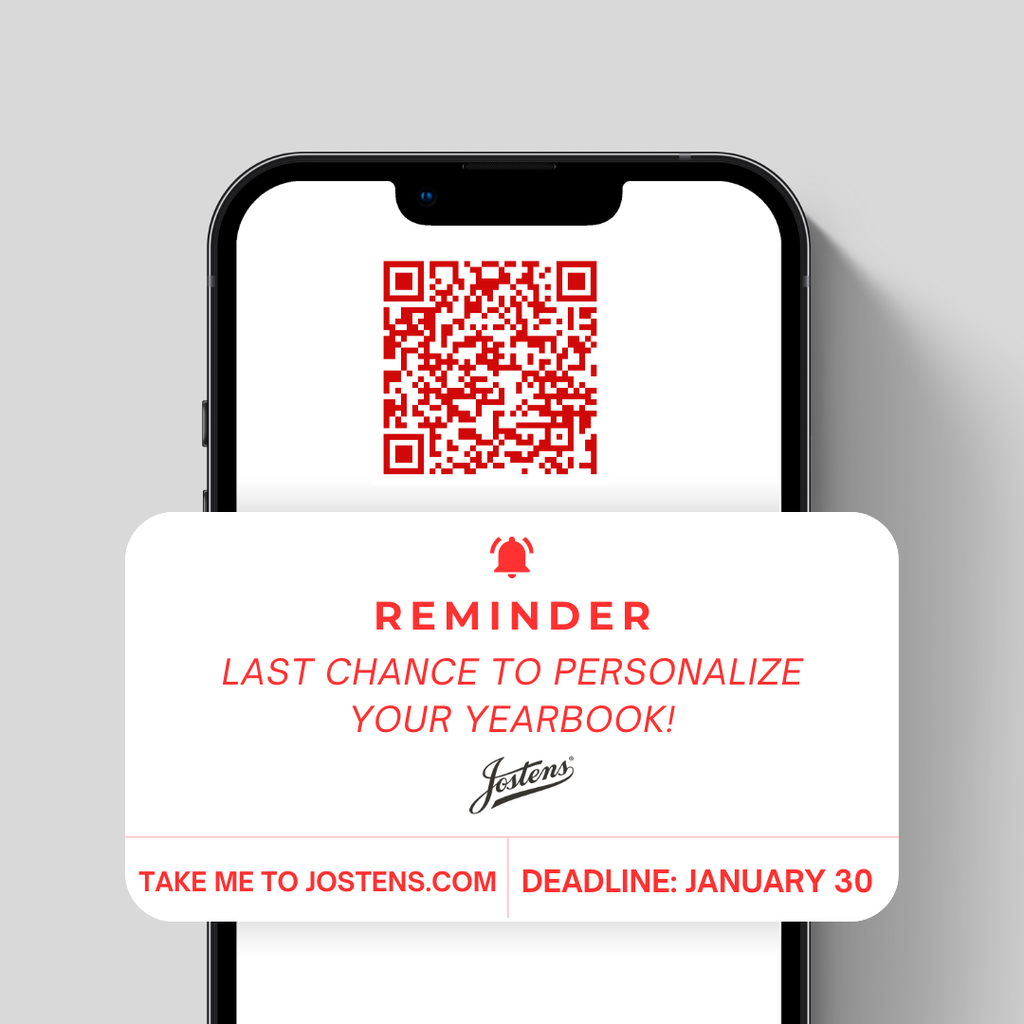 barcode scan in red letters