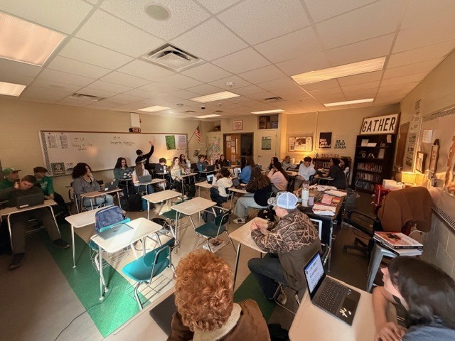 8th Grade students in ELA class