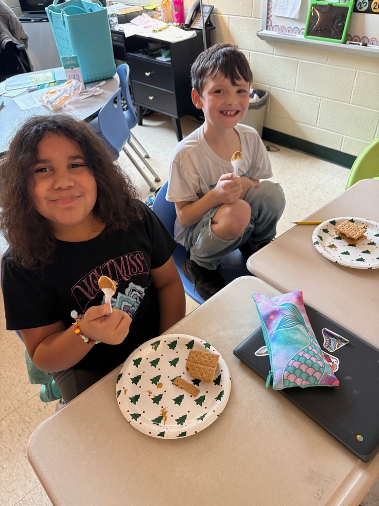 Studying sedimentary rocks in Mrs. Culbreth's class.