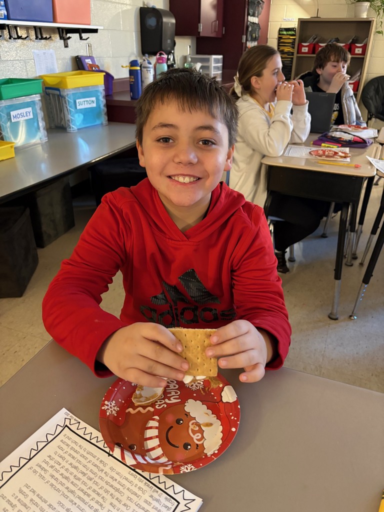 Studying sedimentary rocks in Mrs. Culbreth's class.