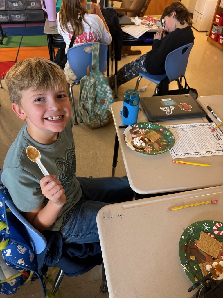 Studying sedimentary rocks in Mrs. Culbreth's class.