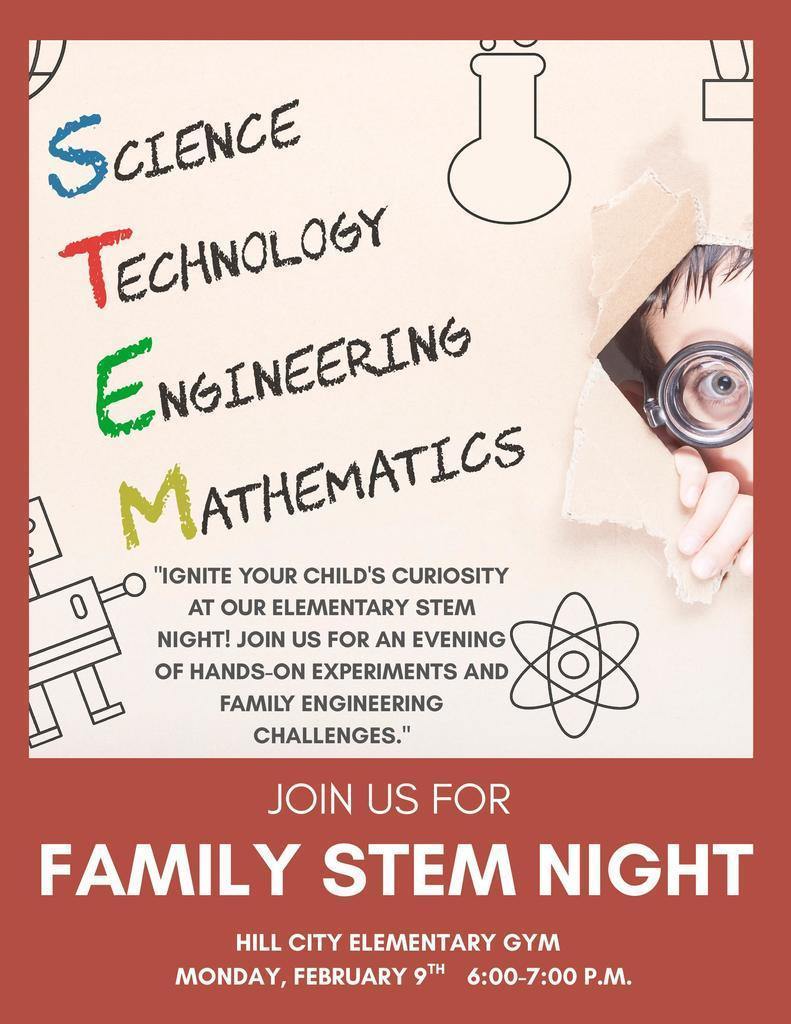 STEM Night is tonight at 6:00 p.m.