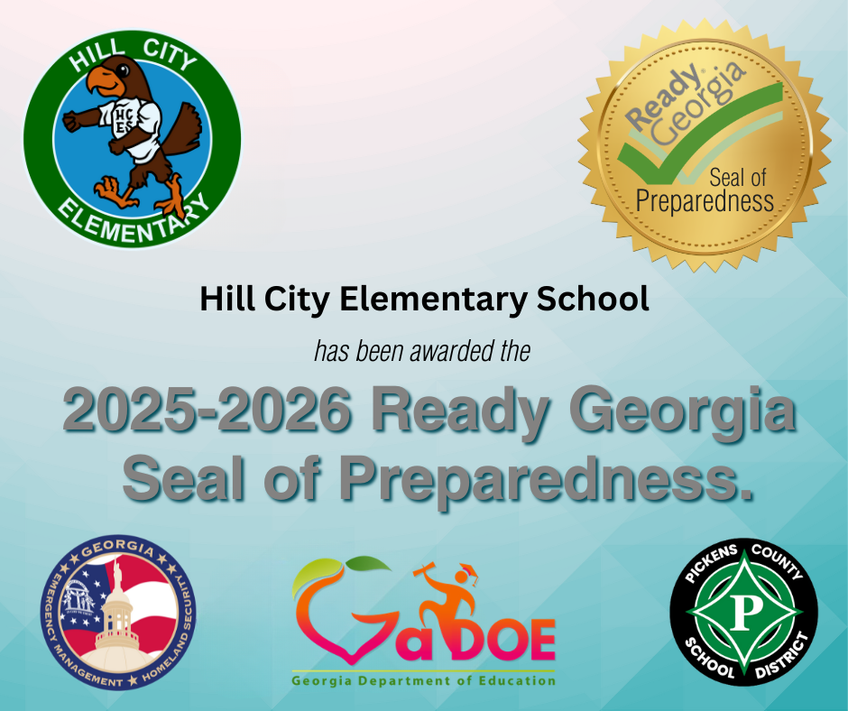 Hill City receives the 2025-2026 Ready Georgia Seal of Preparedness.