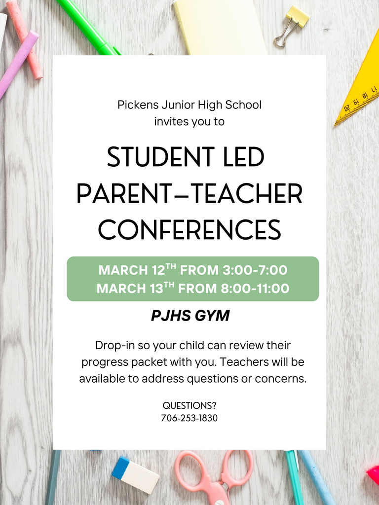 Student Led Parent Teacher Conference Flyer