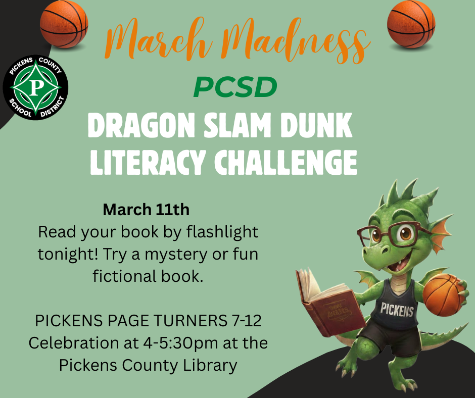 PCSD Dragon Slam Dunk Literacy Challenge