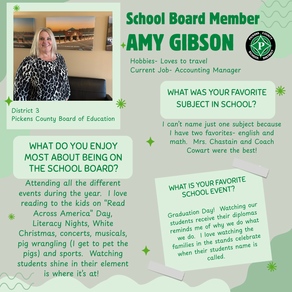 Amy Gibson, School Board Member