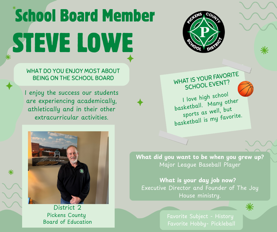 Steve Lowe, School Board Member