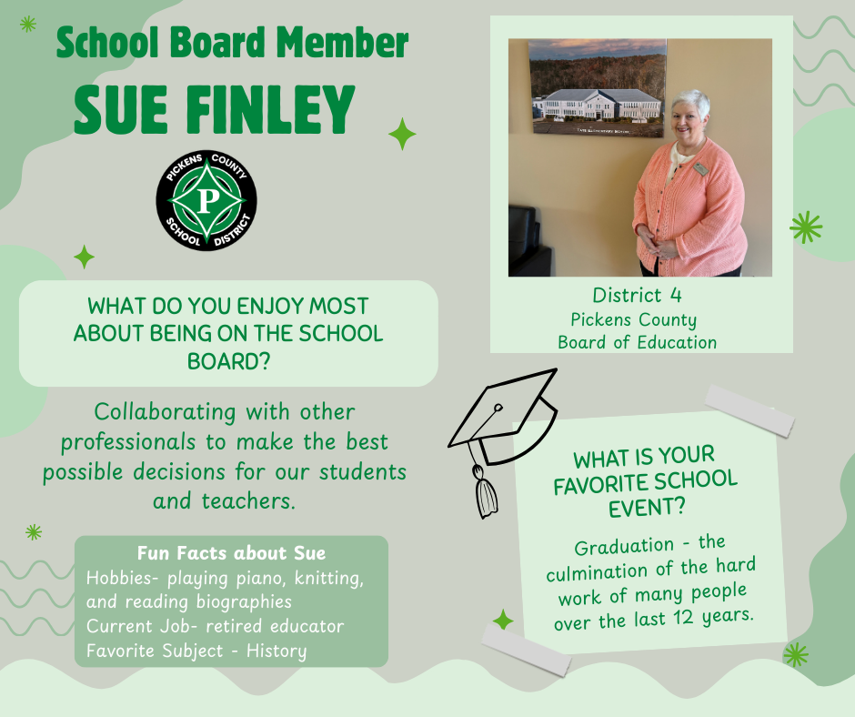 Sue Finley, School Board Member