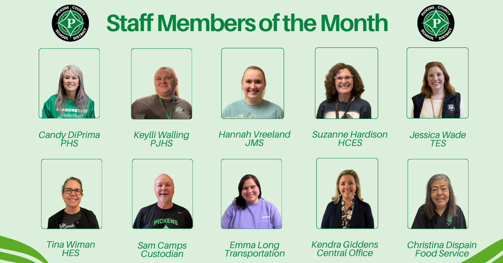 Staff Members of the Month, February