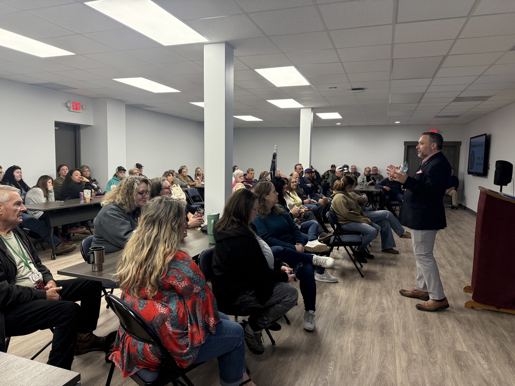 Chris Parker addressing PCSD Bus Drivers