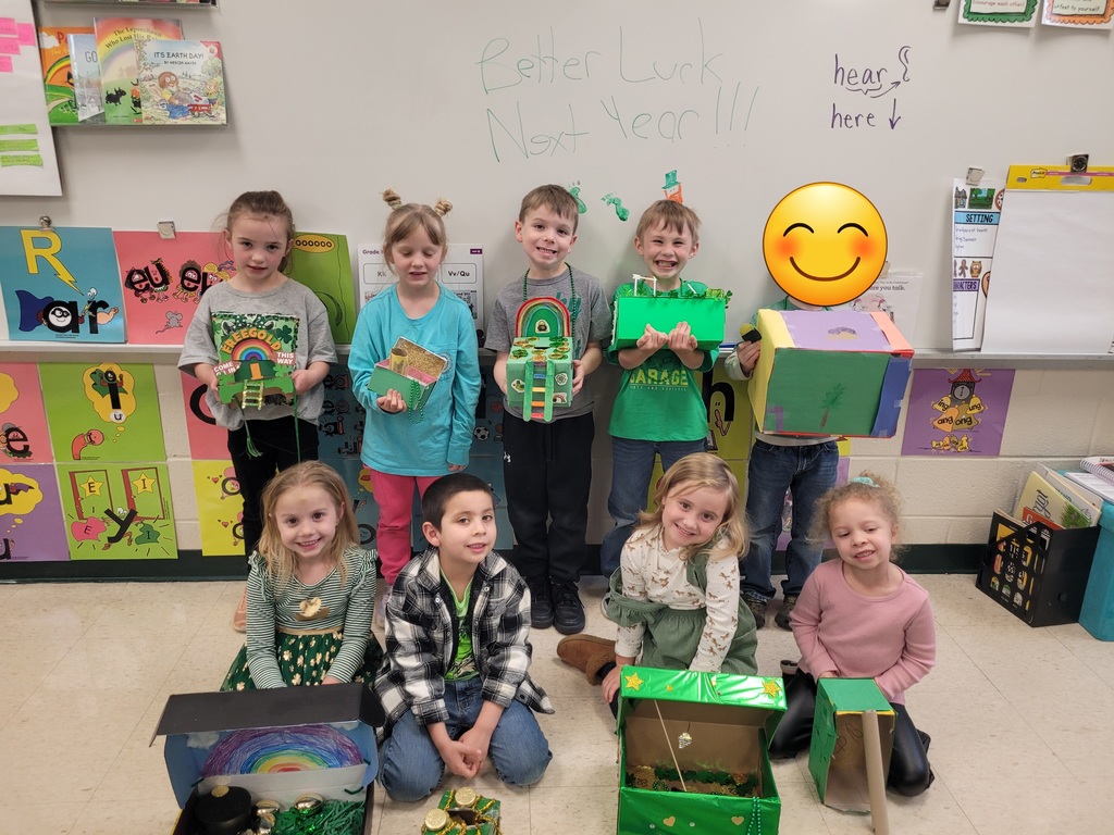 St. Patrick's Day fun in Mrs. Dilbeck's kindergarten.