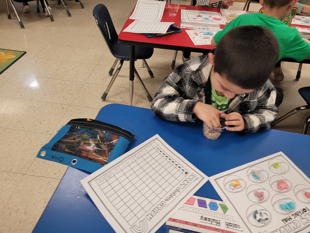 St. Patrick's Day fun in Mrs. Dilbeck's kindergarten.