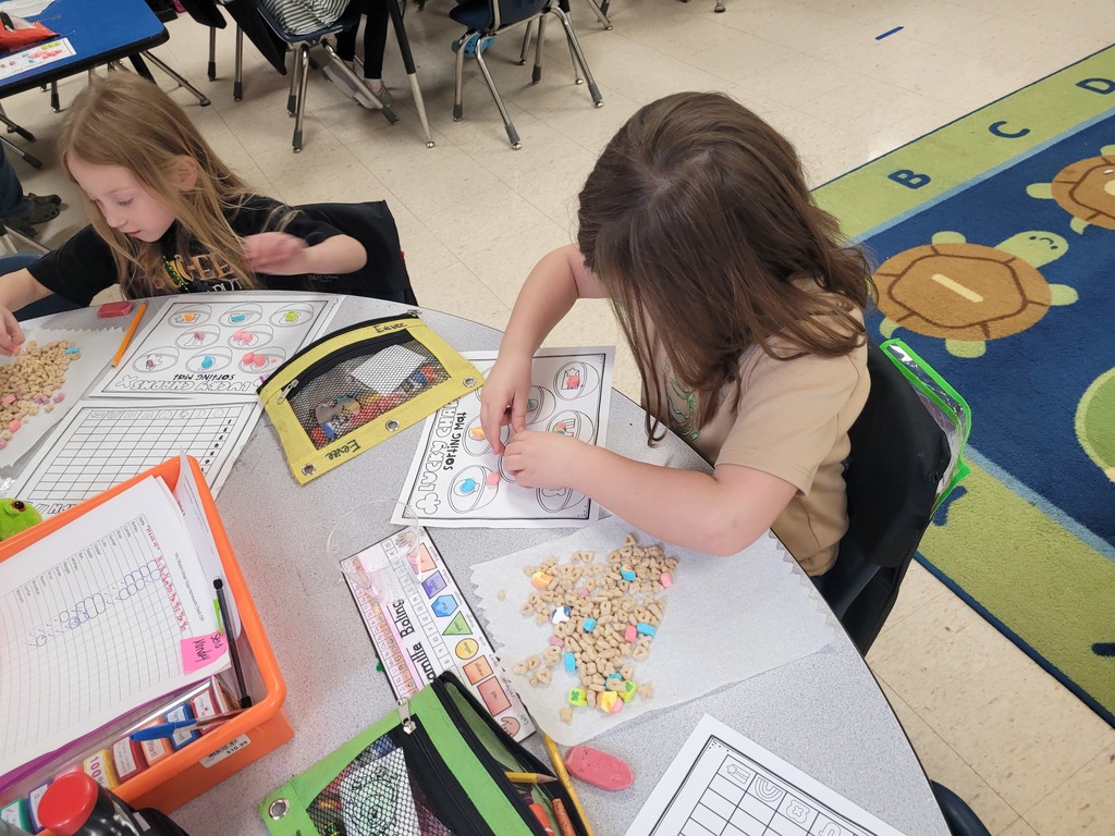 St. Patrick's Day fun in Mrs. Dilbeck's kindergarten.