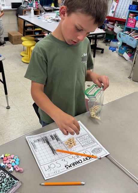 Lucky Math! 🍀 Mrs. Sultan's first-grade math students graphed Lucky Charms today! What a smart and tasty way to learn about graphing!