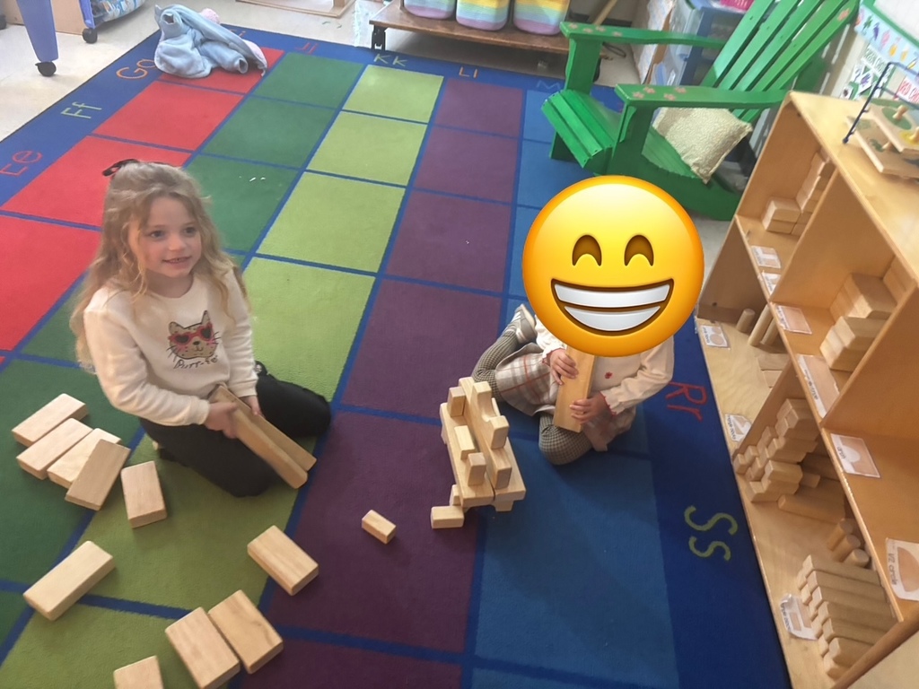 After reading about construction workers, Mrs. Anderson's PreK students constructed houses for their animals using different building materials.