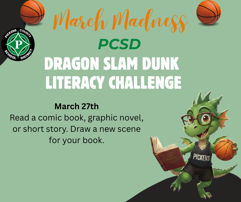 Friday, March 27th: Read a comic book, graphic novel, or short story. Draw a new scene for your book.