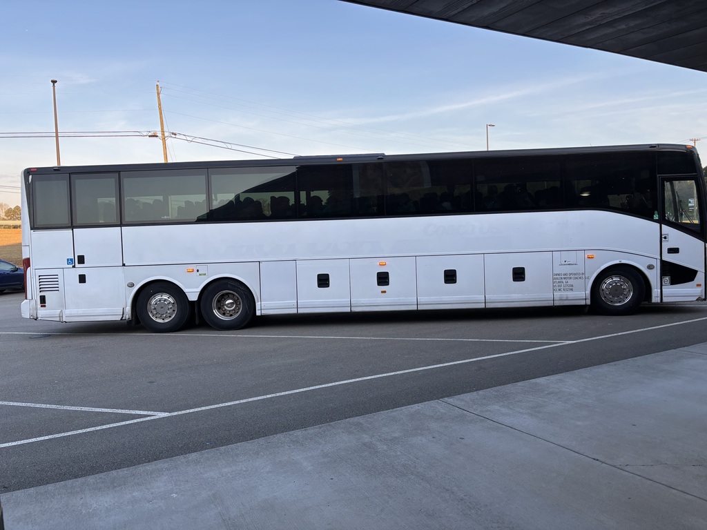 Charter bus for the field trip