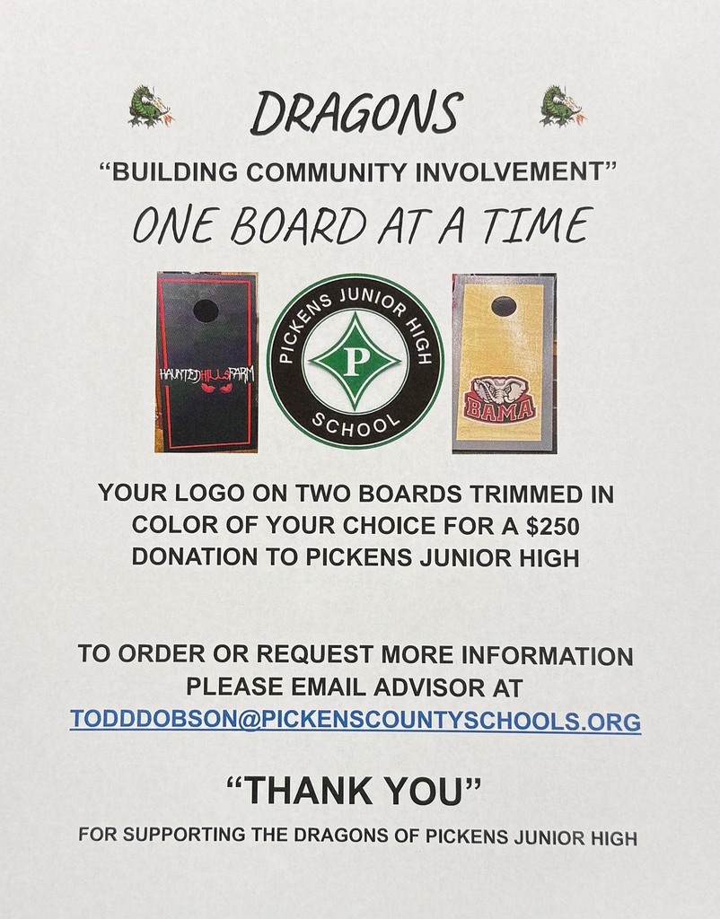 Flyer for Cornhole Board Fundraiser