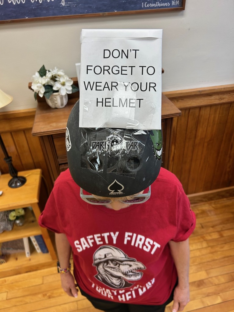 don't forget to wear your helmet
