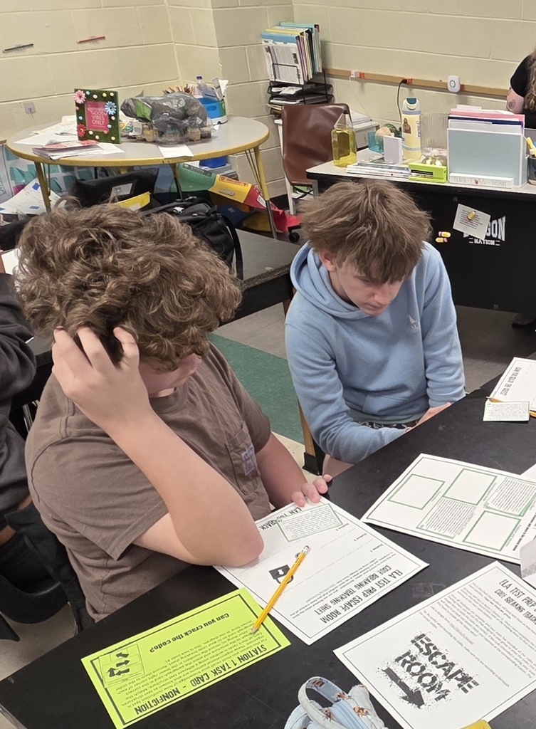 two students reading