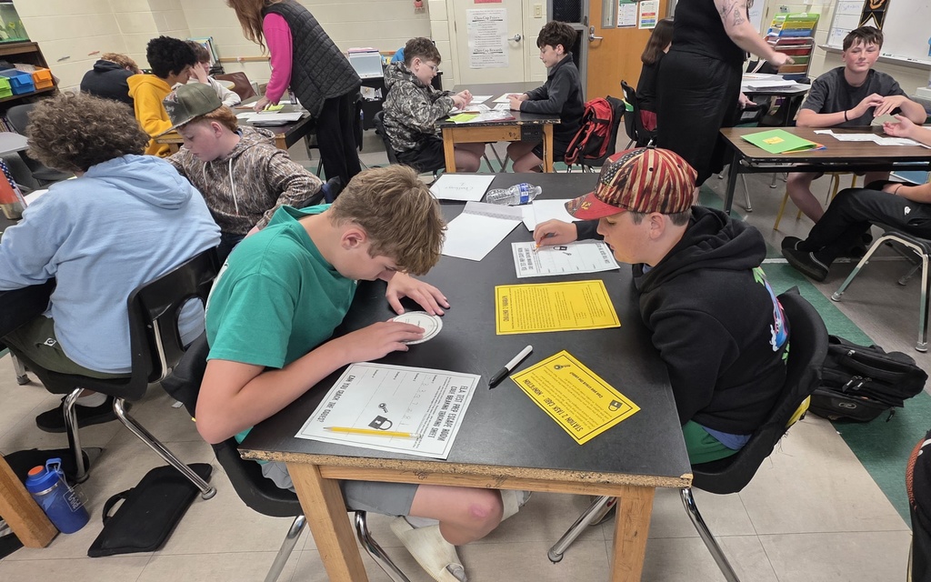 students reading