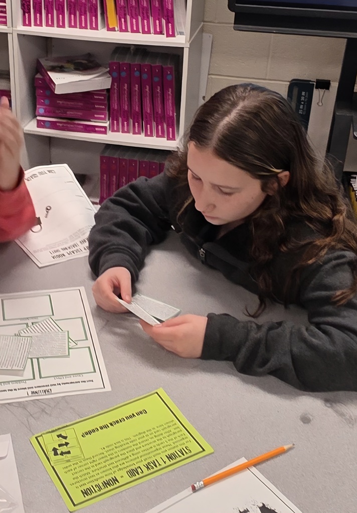 student working on an assignment