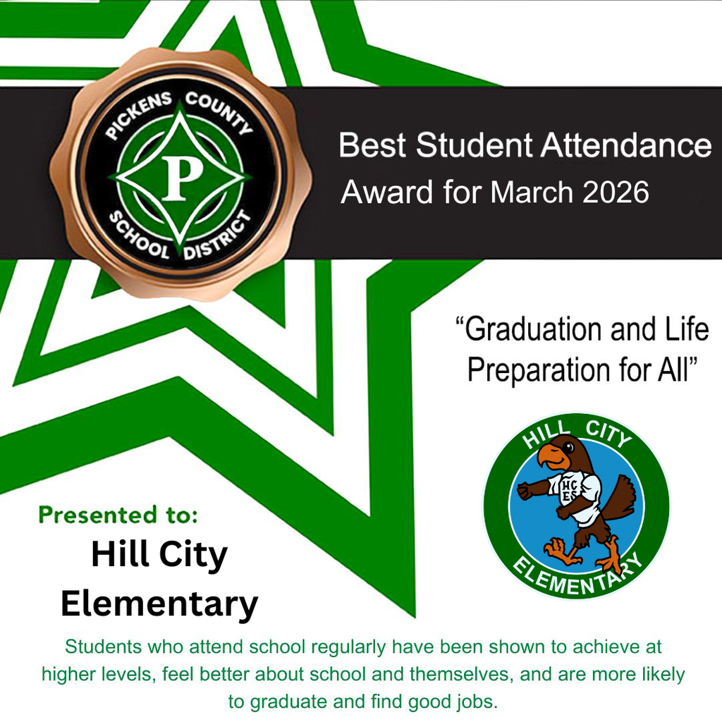 March Best Student Attendance, Hill City Elementary