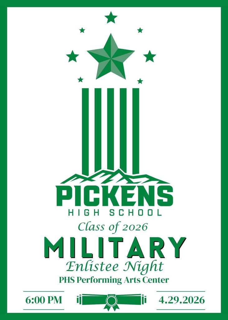 PHS Military Enlistee Night 4/29 6:00 at PAC