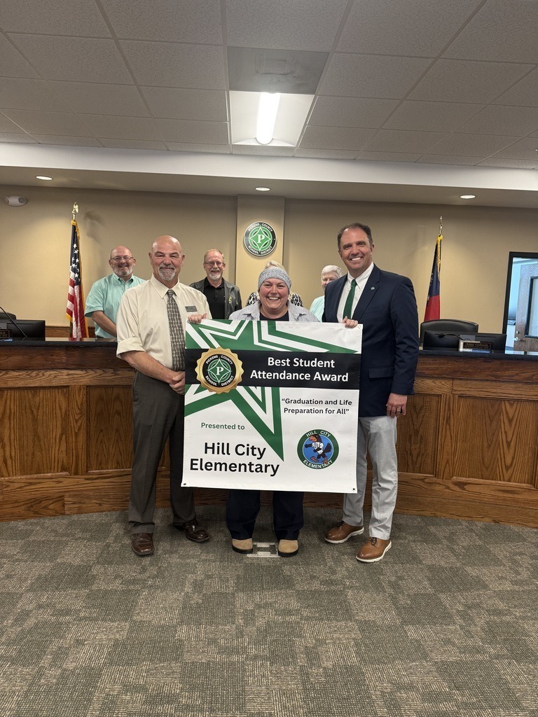Congratulations to Hill City Elementary for having the best student attendance for the month of March!