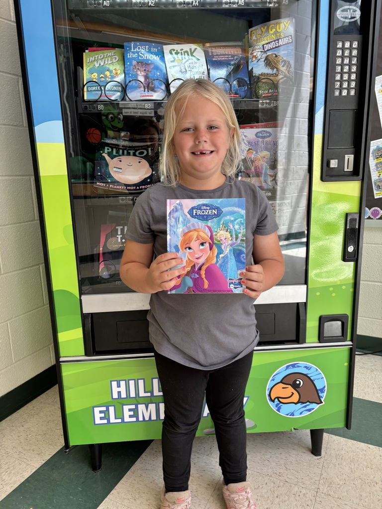 Mackenzie earned a trip to the Book Vending for mastering her sight words.