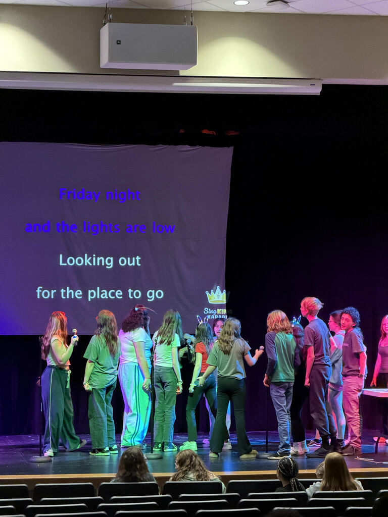 Students singing