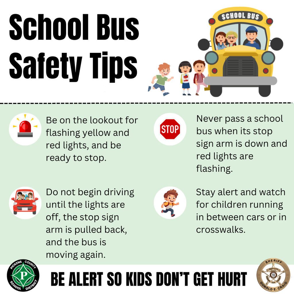 School Bus Safety Tips. Be alert so kids don't get hurt.