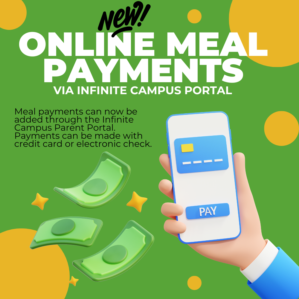 Online Meal Payments via Infinite Campus
