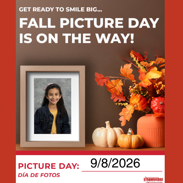 JMS Picture Day is September 8, 2026. These pictures will be used in the yearbook. 