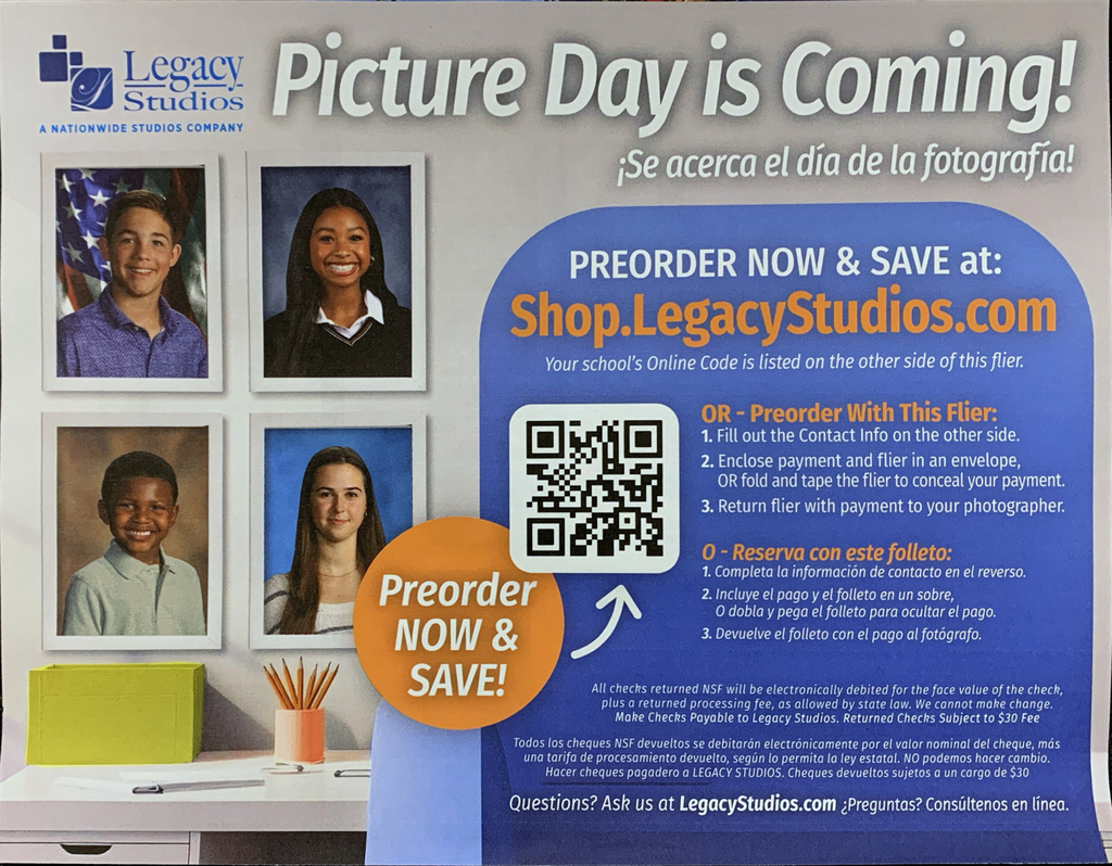 Picture Day is Coming! Flyer