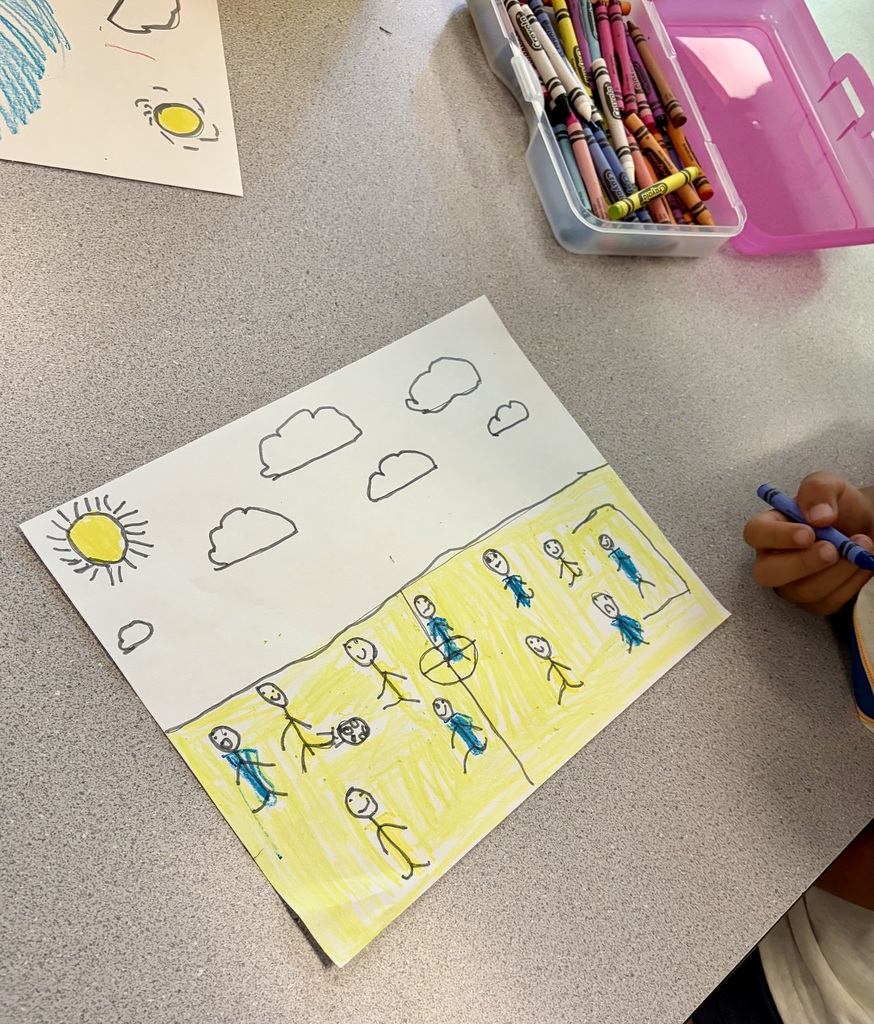Students in Mrs. Brancato’s Art class are getting to know each other through art. 