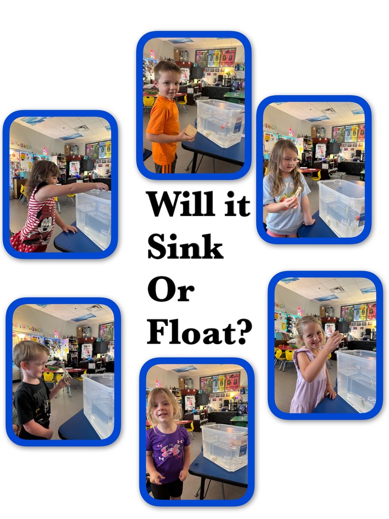 Mrs. Anderson’s PreK scientists were busy exploring and making predictions! Will it sink or float? So much fun learning through hands-on experiments!
