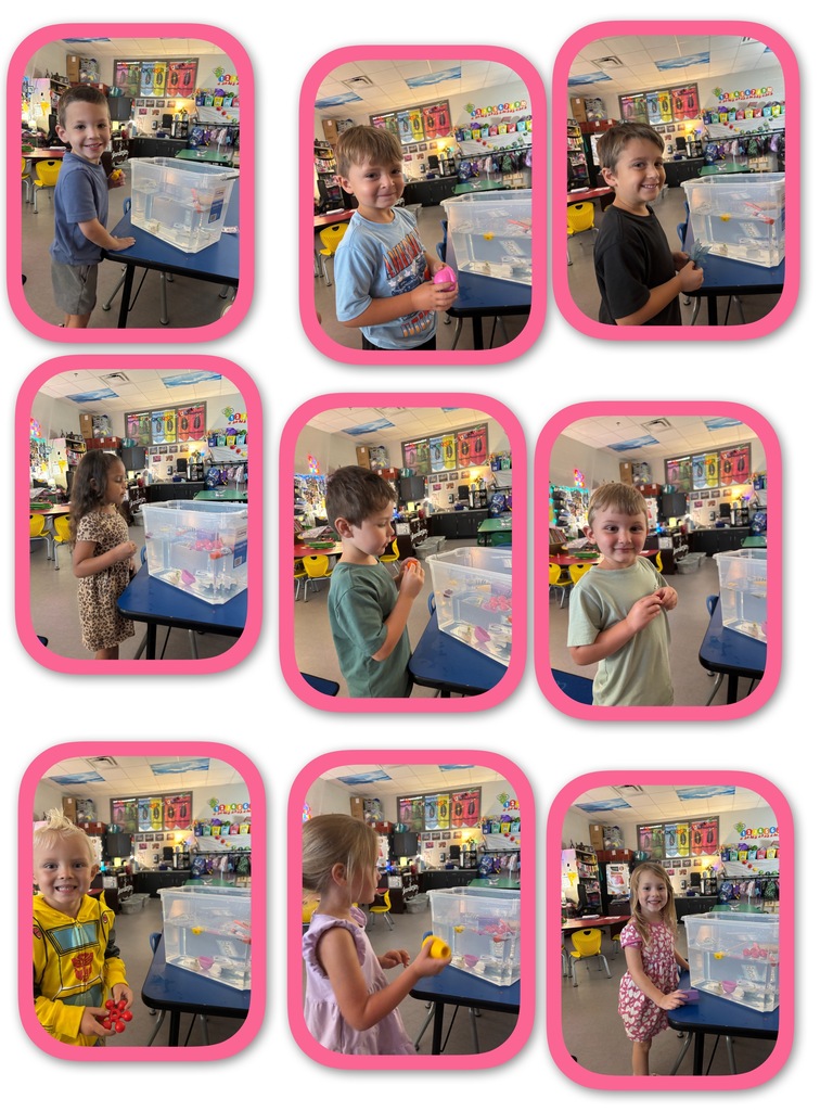 Mrs. Anderson’s PreK scientists were busy exploring and making predictions! Will it sink or float? So much fun learning through hands-on experiments!