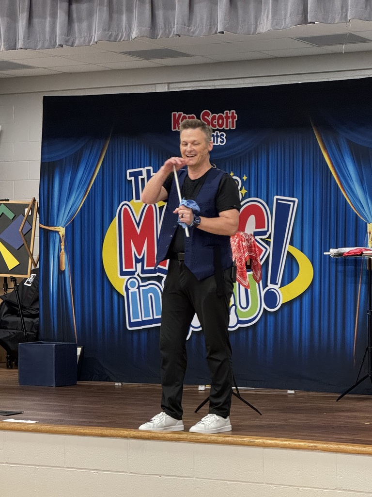 We had a magical time at our behavior assembly with Magician Ken Scott!