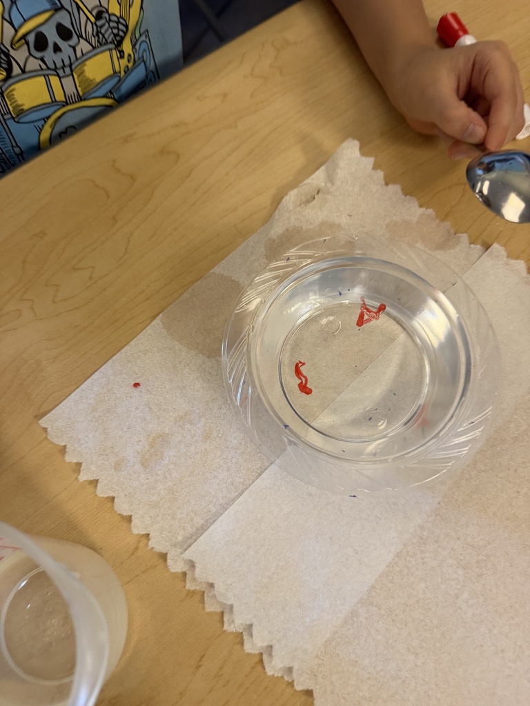 Third- and fourth-graders explored buoyancy, insolubility, and density with Mrs. Allison while discovering the science behind floating letters.