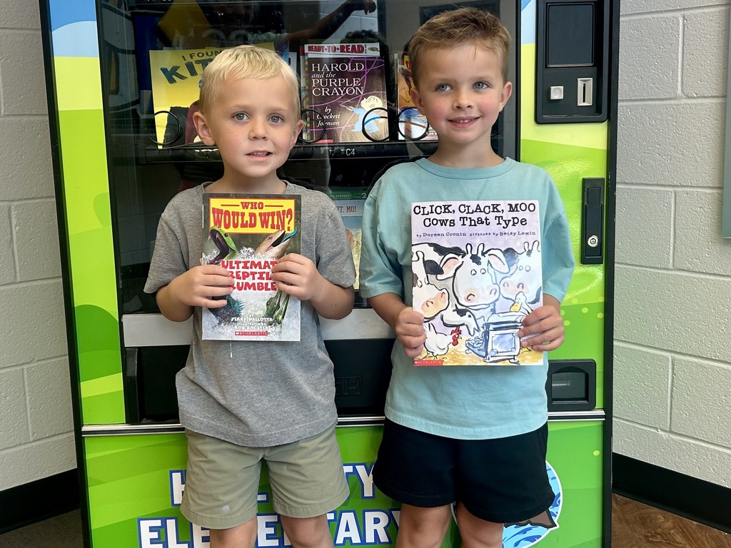 Riley and Everett are growing their reading skills! These kindergartners from Mrs. Roper’s class have completed their fluency folders.