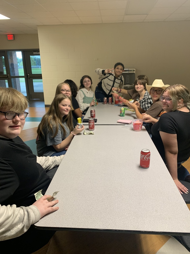 Students enjoying snacks for Fun Friday