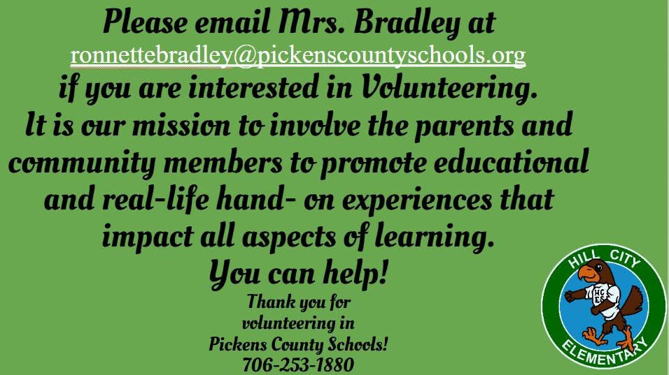 Volunteers are needed at Hill City. You can help!