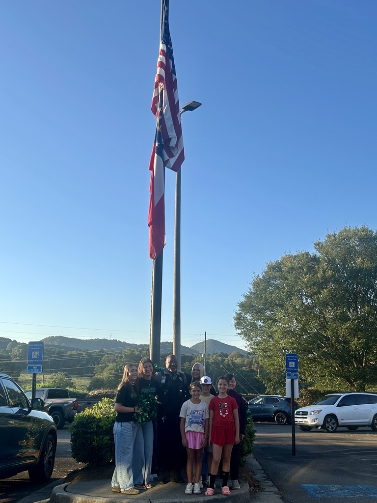 Thank you to Deputy Roach for leading our Flag Leaders daily.