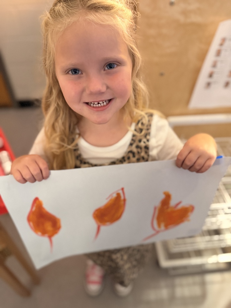 Mrs. Allen's class drew and painted beautiful leaves.
