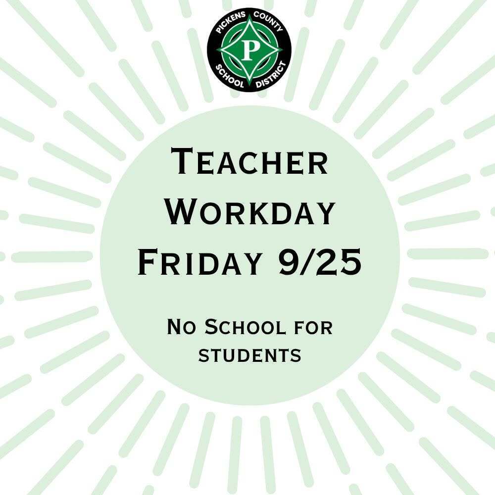 Reminder, Dragon families! This Friday, September 25, is a teacher workday. No School for students.