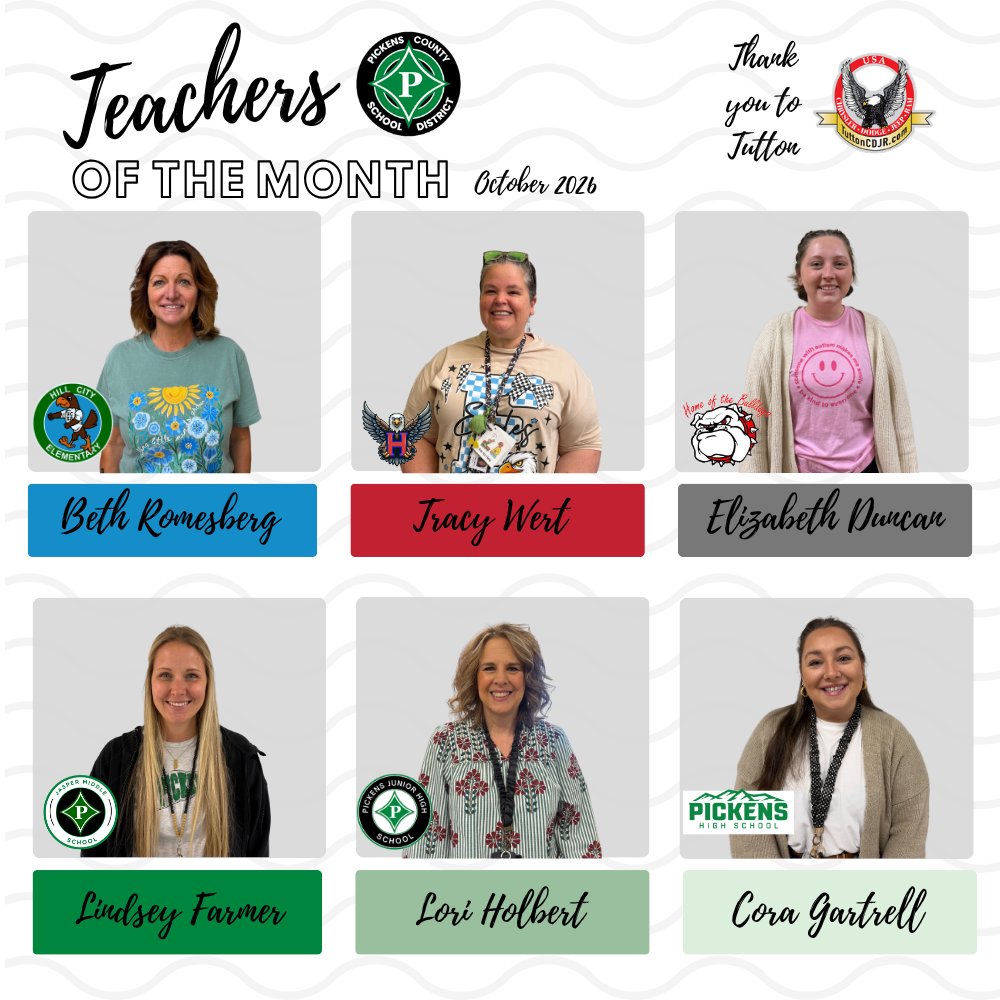 Teachers of the Month October