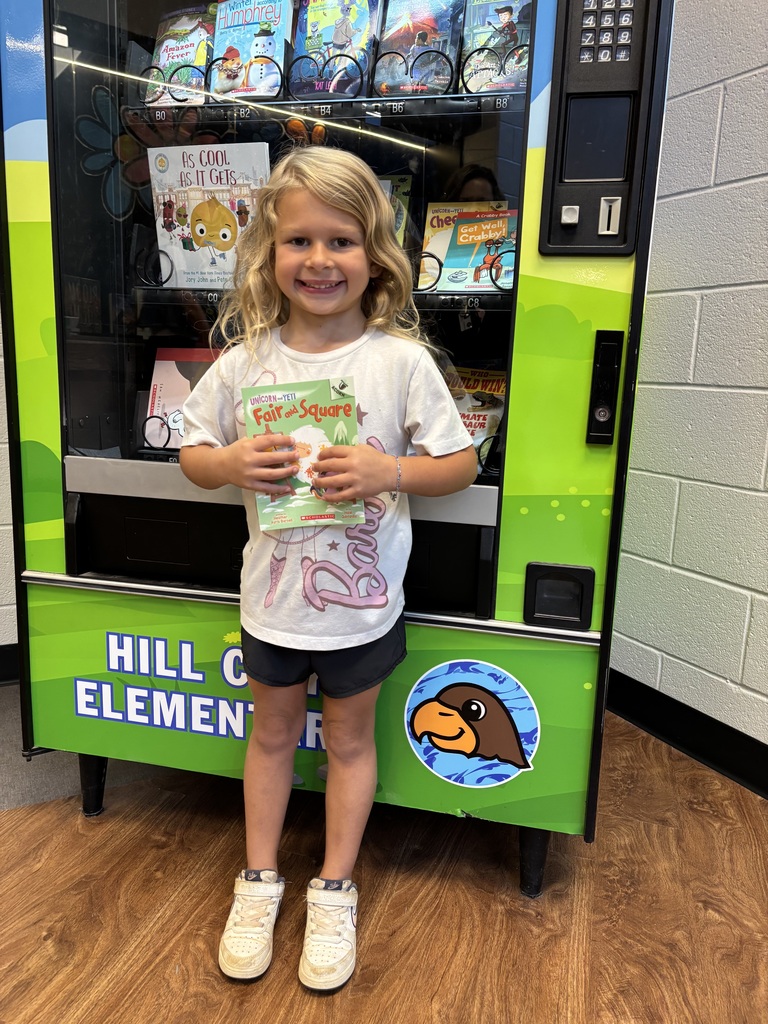 Emersyn earned a book from the Book Vending Machine!