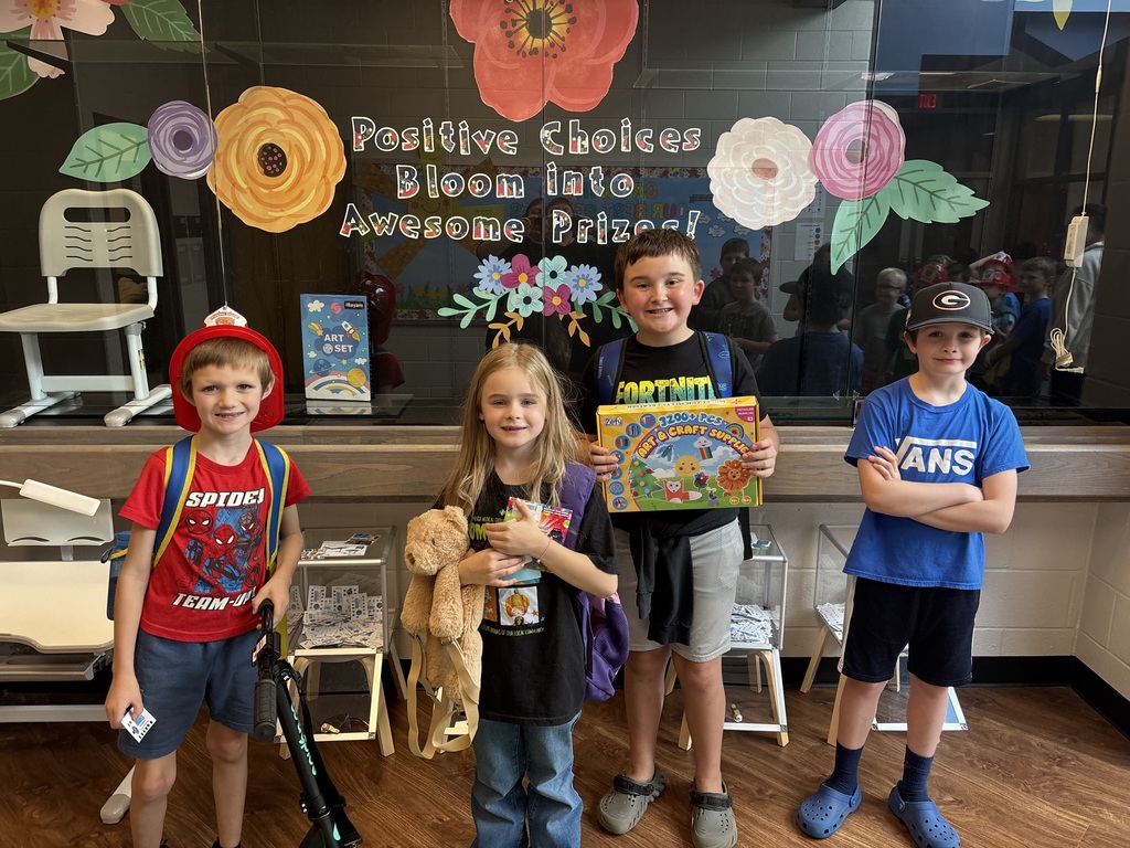 Isaiah, Faith, Owen, and Mason won the CAMP Card drawings!